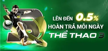 Hoàn Trả Thể Thao 3 – Nhận Ngay 0.5% Mỗi Ngày Tại Fb88
