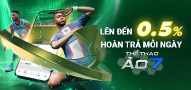 Hoàn trả Thể Thao Ảo 7 mỗi ngày 0.5 % mỗi ngày – Không Giới Hạn